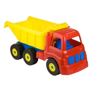 Camion de Șantier Mare Jumbo, 60x32x24cm - Jucărie Rol - Galben Rosu (3) [ps:72171070-9e24-457a-9546-b993e6919ff0]