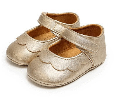 Pantofiori bebelus Drool (Culoare: Negru, Marime: 0-6 Luni) - Auriu