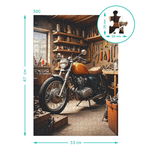 Puzzle Motorbike Garage Dodo Toys, 500 piese - Default Title (3) [ps:2b86d19f-0c86-4689-93e3-fb8422c159d9]