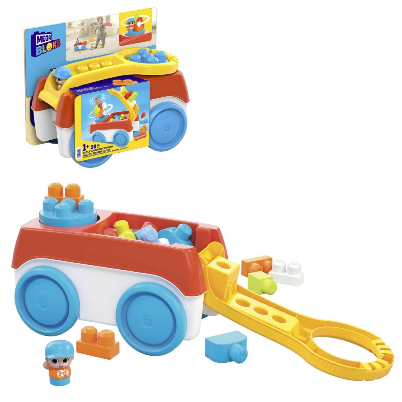 MEGA BLOKS SET DE CONSTRUCTIE 20 PIESE CARUCIORUL CARE - Imagine 2 [ps:b2af00ae-6190-4266-a4c8-66f63aad2695]