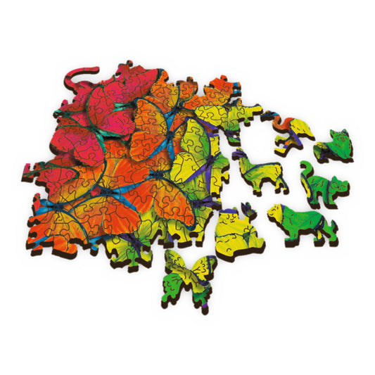 PUZZLE TREFL DIN LEMN 500+1 PIESE FLUTURASII COLORATI - Imagine 3 [ps:2e6f0808-c8a3-4b48-b8a9-ae37534791d3]