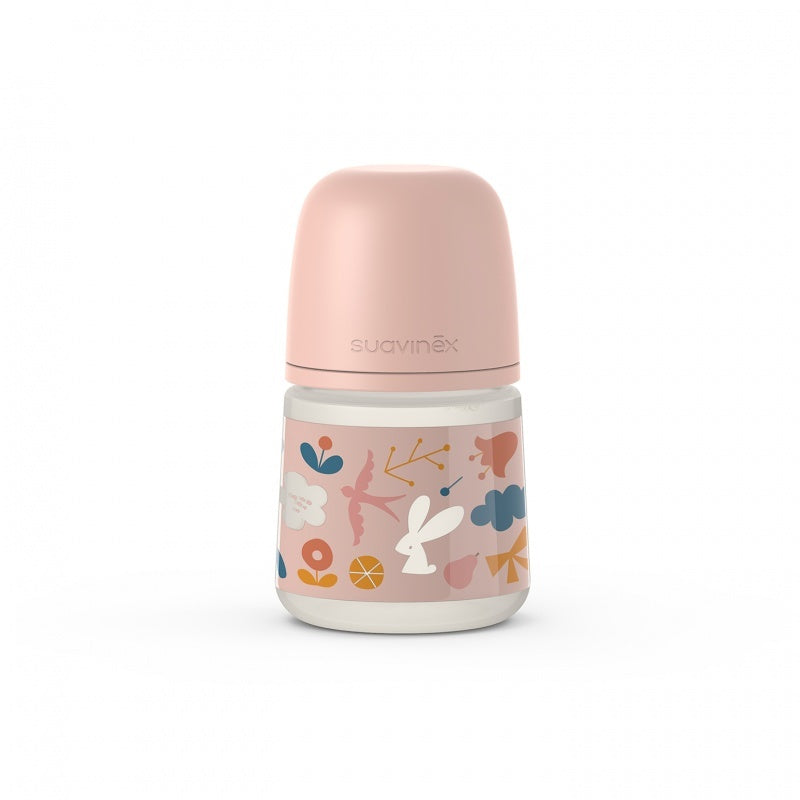 Biberon din silicon, 150ml, SX Pro debit lent, roz, Suavinex [ps:01db69c7-e2b9-4c25-ac2c-9f191fe6523b]