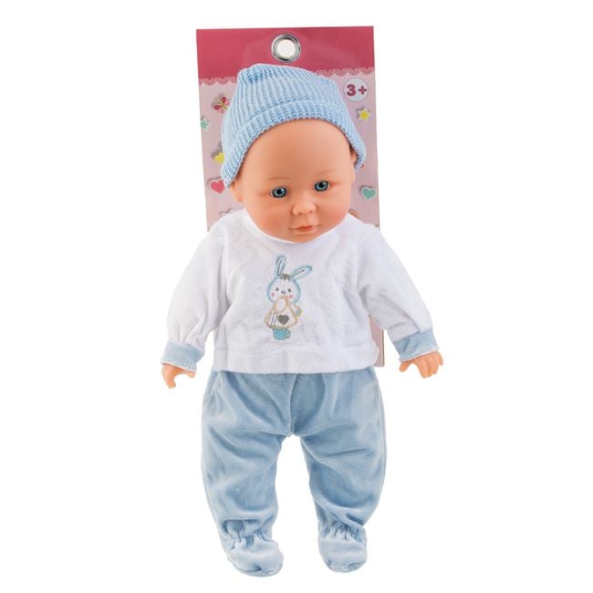 Papusa Bebelus cu Salopeta Bleu si Iepuras 36cm - Jumbo - Default Title (3) [ps:db8263be-dbb0-493c-885c-12d2f453b50c]