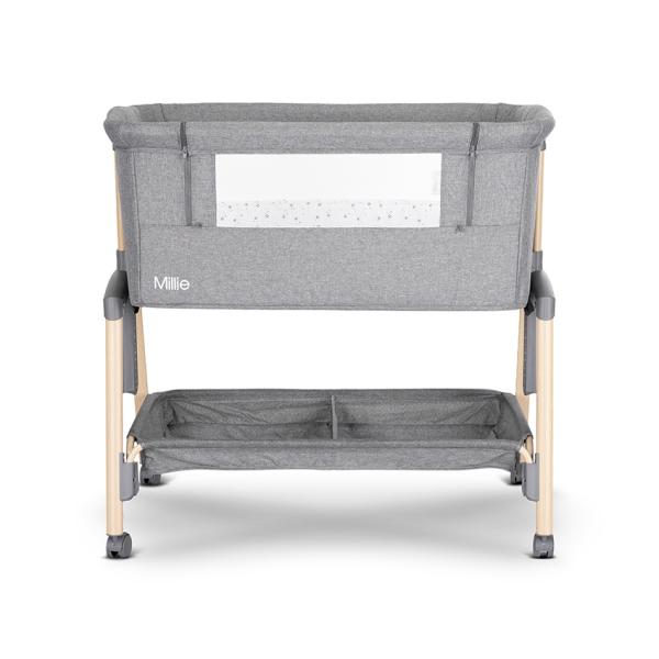 Pătuț Pliabil Co-Sleeper Lorelli Millie, Beige, 0 luni+ - Grey (3) [ps:5b112428-d9dd-4640-a59a-6be04d9d938c]