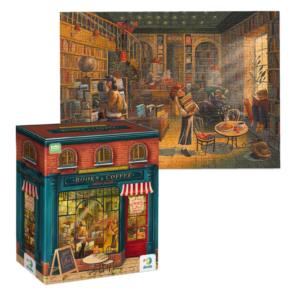 Puzzle Bookstore Dodo Toys, 300 piese - Dezvoltare Cognitivă - Default Title (3) [ps:50c5015d-9c73-44df-8896-e9fd9121372a]