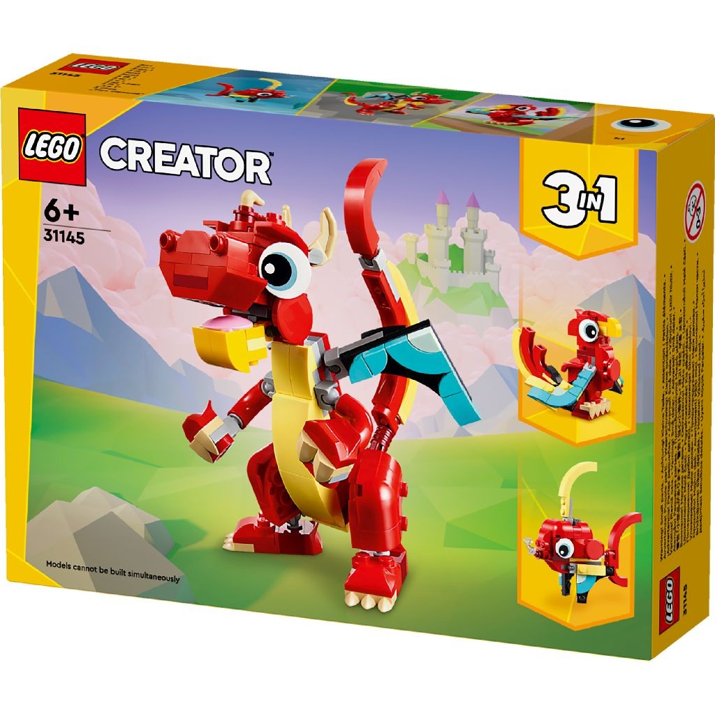 LEGO CREATOR 3IN1 DRAGON ROSU 31145 - Imagine 5 [ps:a70c1301-06ef-4402-b5c9-1ee6c86aa2fe]