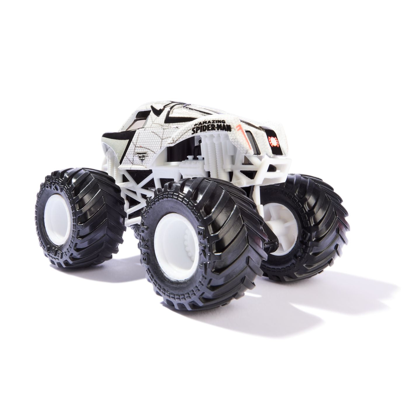 MONSTER JAM MARVEL CAMION GIGANT AMAZING SPIDER MAN ROSU - Imagine 3