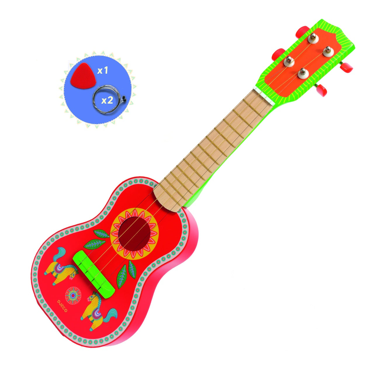 Instrument muzical Ukulele (chitara cu 4 corzi), Djeco - Imagine 3 [ps:e0061367-b4c7-4c92-a57f-b5ca1790eb24]