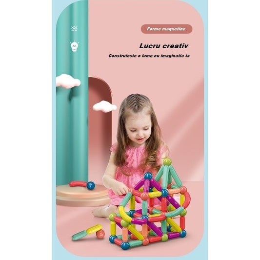 Set 120 Piese Magnetice de Construcție Flippy, 3 Ani - 36 - Geometrice (3) [ps:21080003-98fd-42d5-8c64-70744e70b99a]