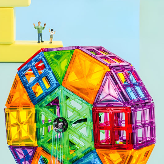 Set 120 Piese Magnetice de Construcție Flippy, 3 Ani - 120 (3) [ps:e7267d27-7f39-4a1f-8299-f4dc91f227bb]