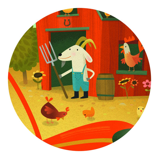 Puzzle Tractor, Djeco - Imagine 2 [ps:9a5d0a61-213b-451d-864f-59c585b1ff6b]