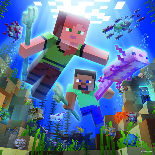 Puzzle Minecraft 3x49 Ravensburger - Set de 3 Puzzle-uri - Default Title (3) [ps:9e849851-a011-4671-aa8d-977e1c625379]