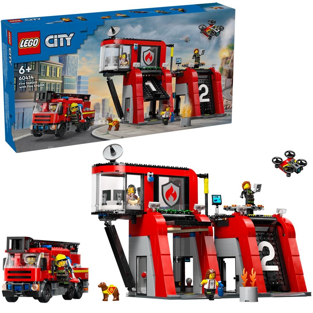 LEGO CITY STATIE SI CAMION DE POMPIERI 60414 - Imagine 5 [ps:3c73ee99-7f33-405f-b30a-6c4e0c482ec6]