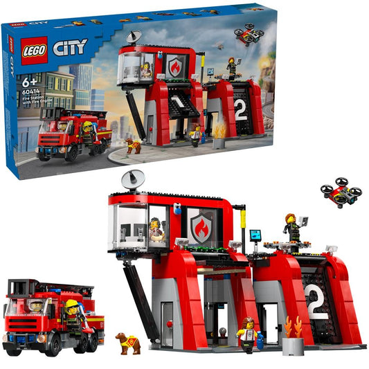LEGO CITY STATIE SI CAMION DE POMPIERI 60414 - Imagine 5 [ps:3c73ee99-7f33-405f-b30a-6c4e0c482ec6]