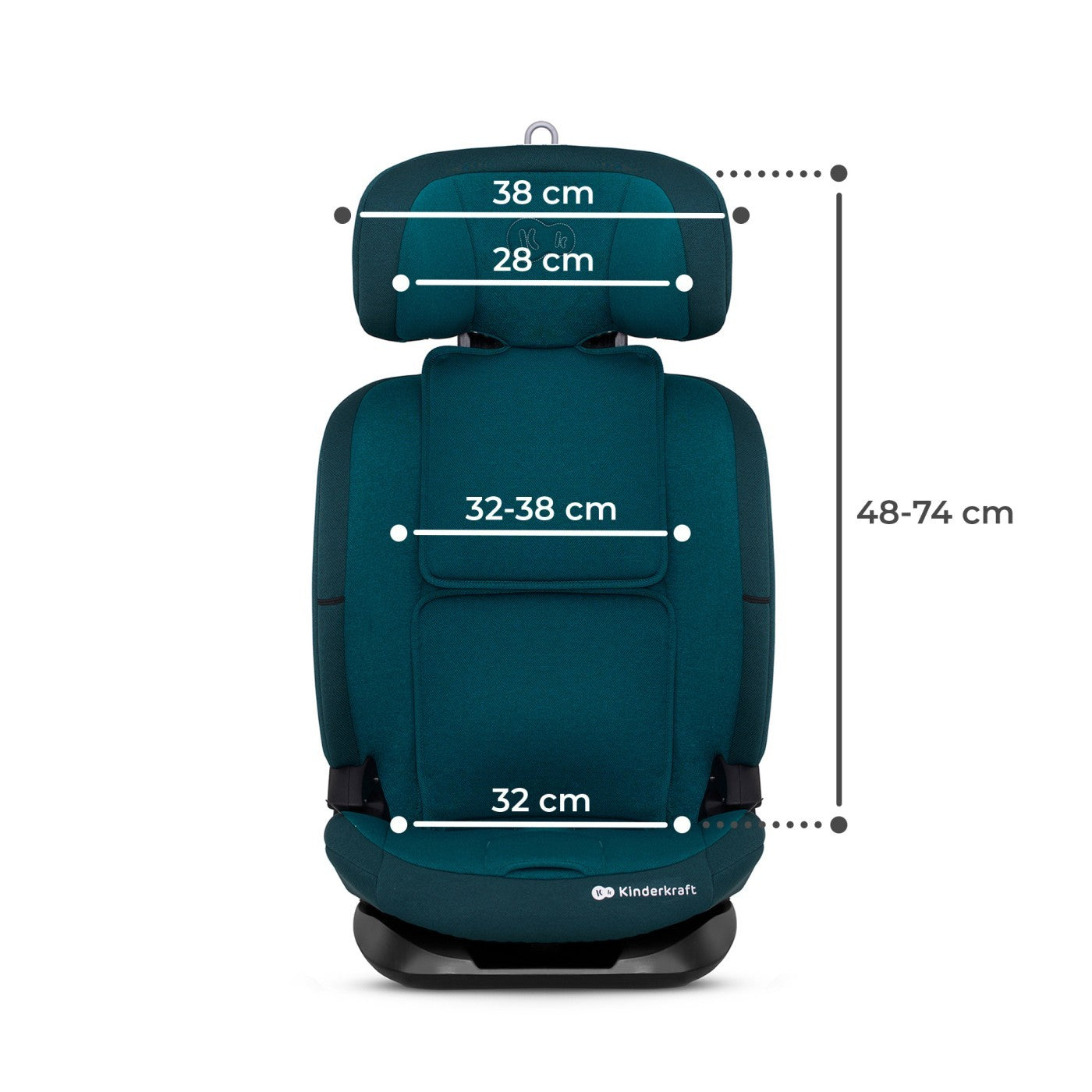 SCAUN AUTO I-SIZE, 76-150 CM, KINDERKRAFT ONETO 3, - Gri [ps:a4d49c75-2e8a-461a-af9b-52f199b16e83]