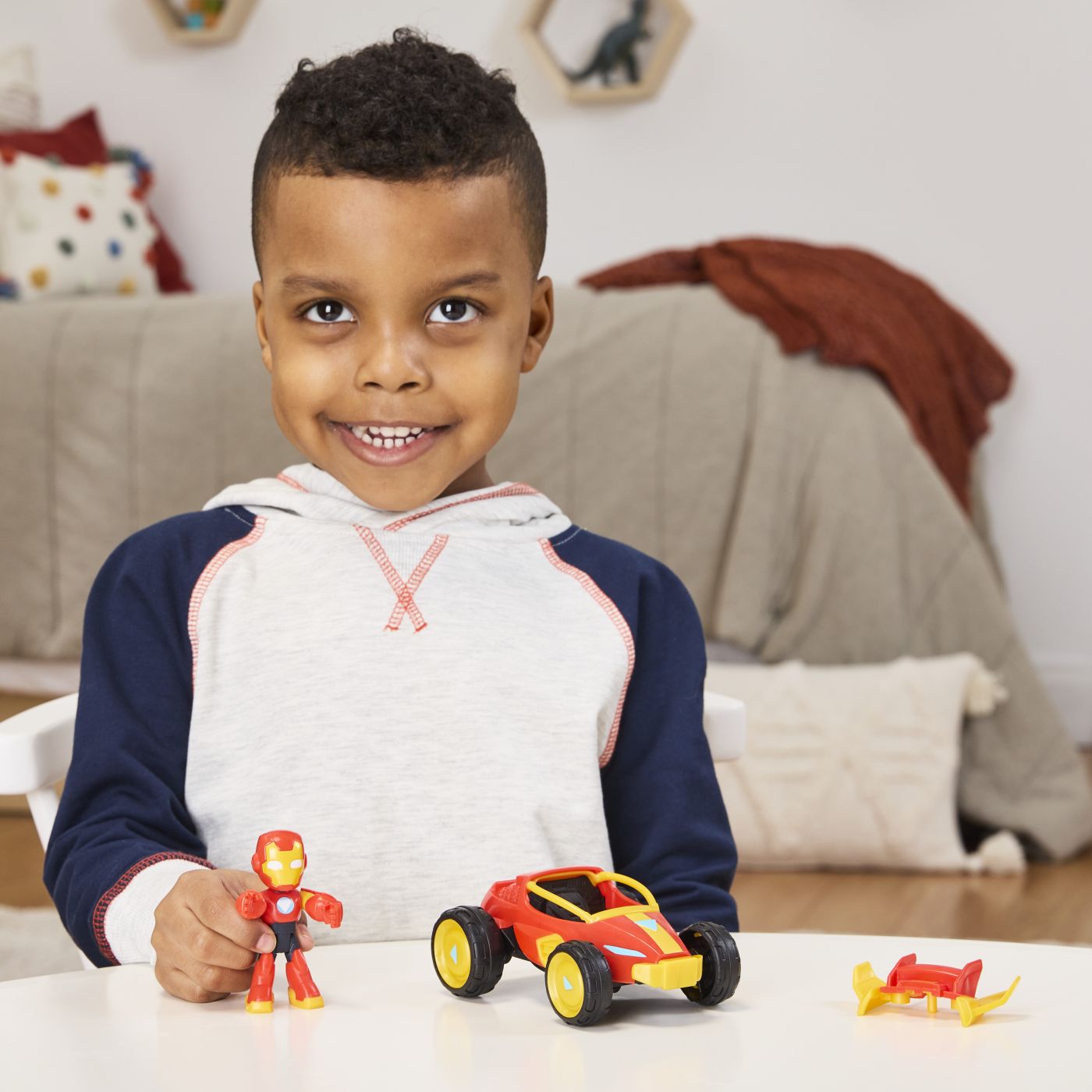 MARVEL IRON MAN SI PRIETENII SAI UIMITORI SET VEHICUL SI - Imagine 3