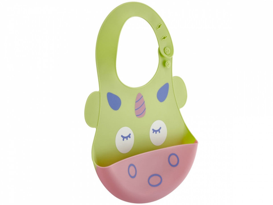 Baveta BabyJem din silicon Soft Baby Bib (Culoare: Bleu) [ps:6eee1312-fe90-4cc9-ae55-3ca3100cff5c]