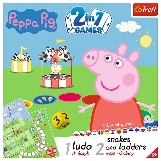 JOC PEPPA PIG 2IN1 LUDO SI SERPISORI SCARI Trefl - Imagine 9 [ps:a3821c9f-fe17-4fd4-9c97-0f41245a730b]