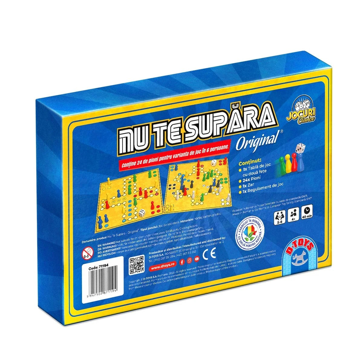 Joc de Societate Nu te Supăra D-TOYS - Pentru 2-4 Jucători - Default Title (3) [ps:5911c26f-5c81-41dc-ac8e-f3604f454c69]