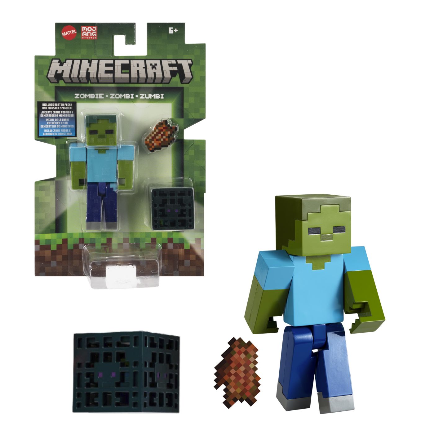 MINECRAFT CRAFT A BLOCK FIGURINA PIG 8CM Mattel - Zombi (3) [ps:546dd874-7a59-485d-9e33-87a671f473b6]
