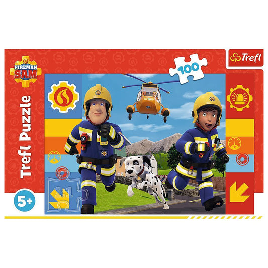 PUZZLE TREFL 100 POMPIERUL SAM MEREU DE AJUTOR - Imagine 3 [ps:5fda58df-0730-49a0-8f8e-72caf9c53d09]