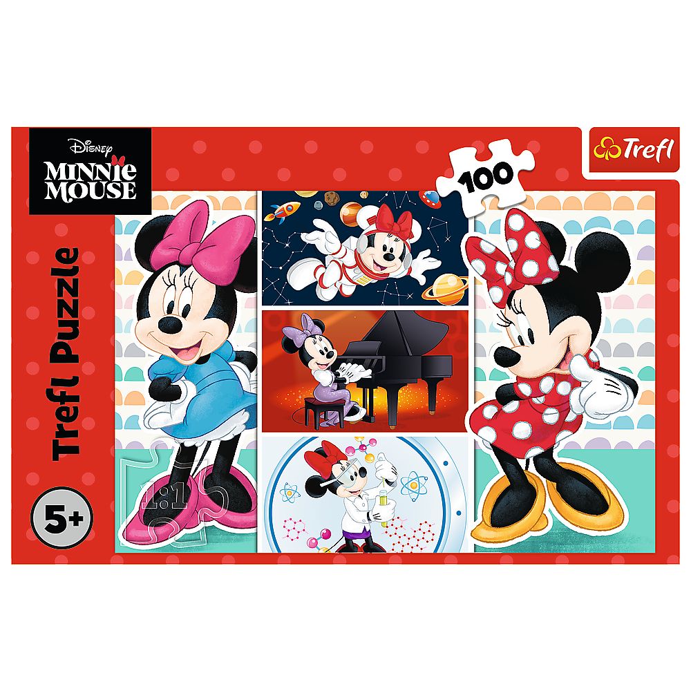 PUZZLE TREFL 100 DISNEY MINNIE MOUSE AMUZANTA - Imagine 3 [ps:f6f34c87-5df9-4991-a371-7c93496f9bae]