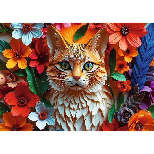 PUZZLE TREFL 1000 EDITIA ANIVERSARA 40 DE ANI 3D PISICA - Imagine 2 [ps:763b4a3b-8088-44fb-9710-149da9847151]