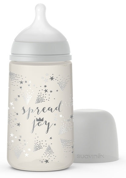 Set Cadou Biberon 270ml + Suzetă 0-6m + Clema Silver - Imagine 3