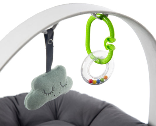 Babynest cu bara de jucarii, BabyJem, antracit - Imagine 5 [ps:2a6652ce-6a17-4c29-894f-e0b1269ac4a5]