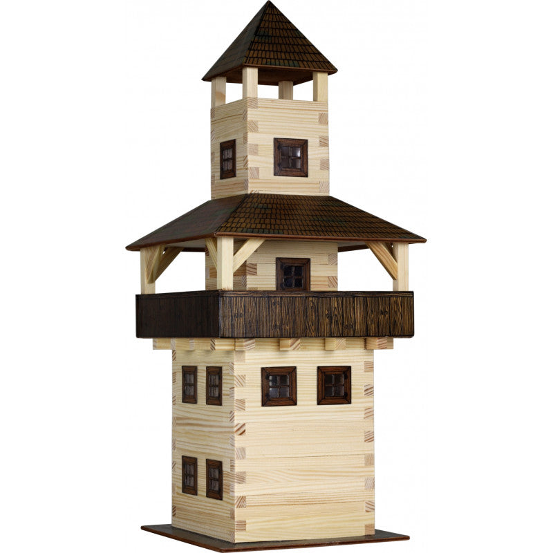 Set constructie arhitectura Turn, 276 piese din lemn, Walachia [ps:dad04f7b-5cba-4e23-be0a-8983f6aec876]
