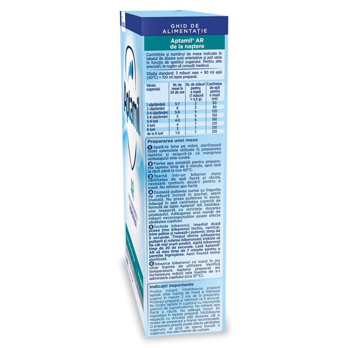 APTAMIL AR, formula speciala lapte praf, pentru sugari - Imagine 4 [ps:25ca4db1-4b41-4719-b3f4-71629f37bd6d]