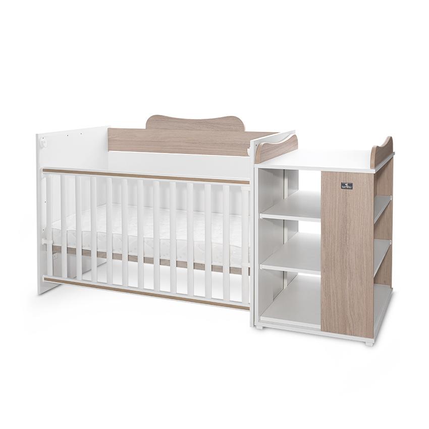 Pătuț Modular Multifuncțional Lorelli Multi, White Orchid - White & Amber (3) [ps:7018a35e-bf92-4f6f-8815-0738a7f84bca]