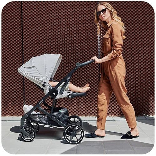 Carucior 2 in 1 Skiddou Moss Normandic Dream, Gri - Gri