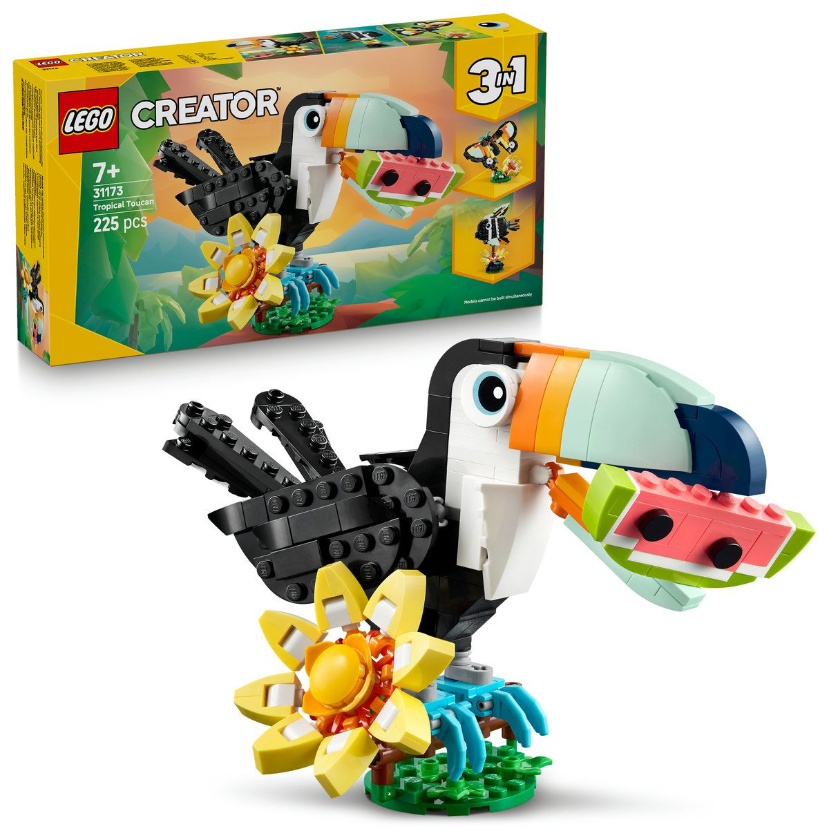 LEGO CREATOR ANIMALE SALBATICE TUCAN TROPICAL 31173 - Imagine 9 [ps:837943dd-fa72-4ee1-8a4a-af01a8dc642c]