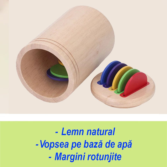Jucărie Montessori Lemn Flippy, Sortator 19 Piese, 2+ ani - Colorate (3) [ps:ccce9119-1e15-4b64-89a1-a8d7699aafa5]