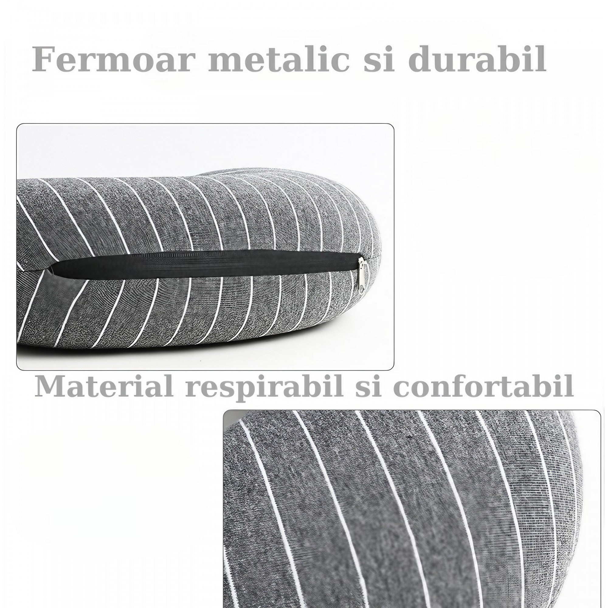 Perna de Călătorie Flippy 2 în 1, Spumă cu Memorie, Roz - Gri (3) [ps:8a4e7ff0-bf58-4803-b338-0ffcf3287c4e]