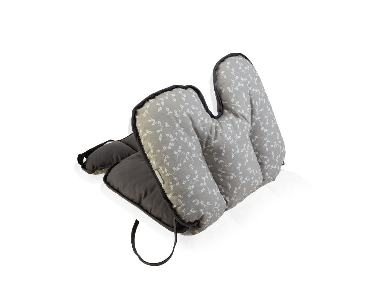 Saltea cu doua fete pentru carucior si scaun de masa - Gri