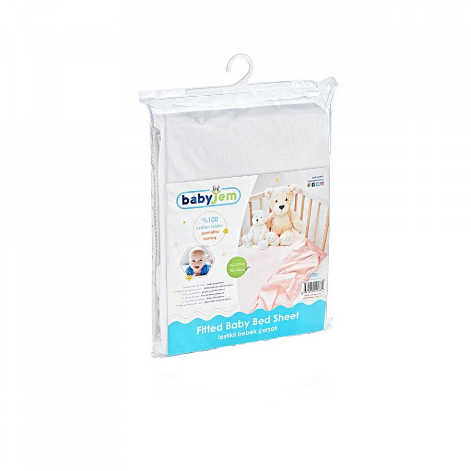 Cearceaf din bumbac cu elastic BabyJem - Imagine 2 [ps:c9e9f234-0371-4373-9e56-c08bfb426205]