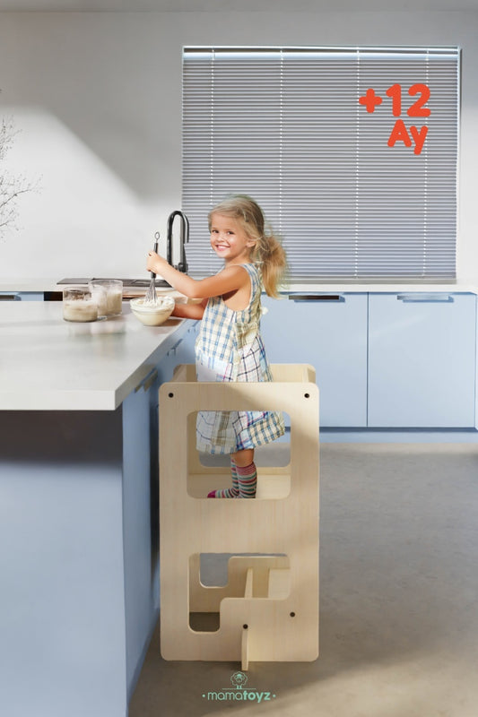 Turn de invatare multifunctional Kule Flip, Roz, MamaToyz - Gri