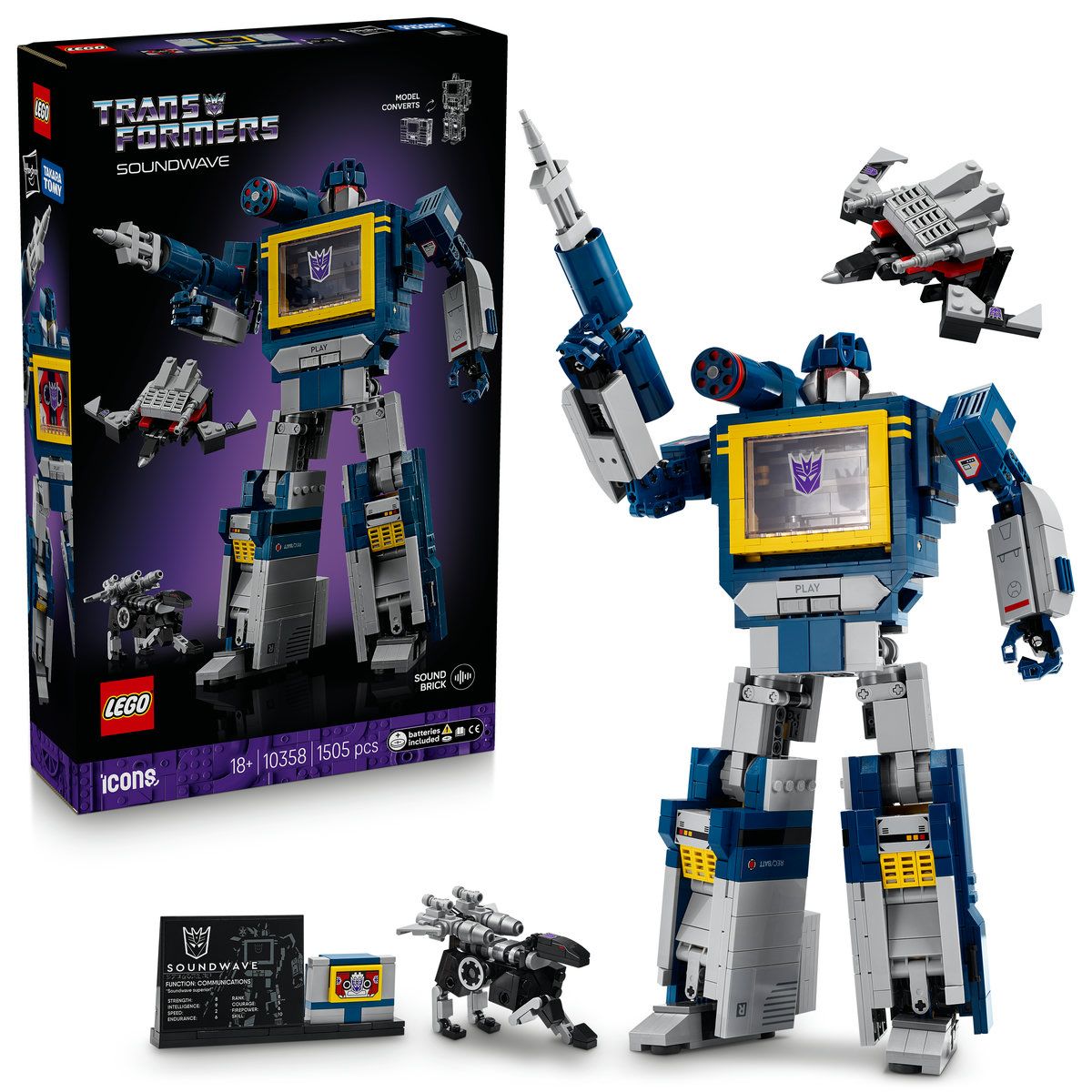 LEGO ICONS TRANSFORMERS SOUNDWAVE 10358 - Imagine 9 [ps:4f3eb150-534e-4d72-9d69-a314ffd2d828]