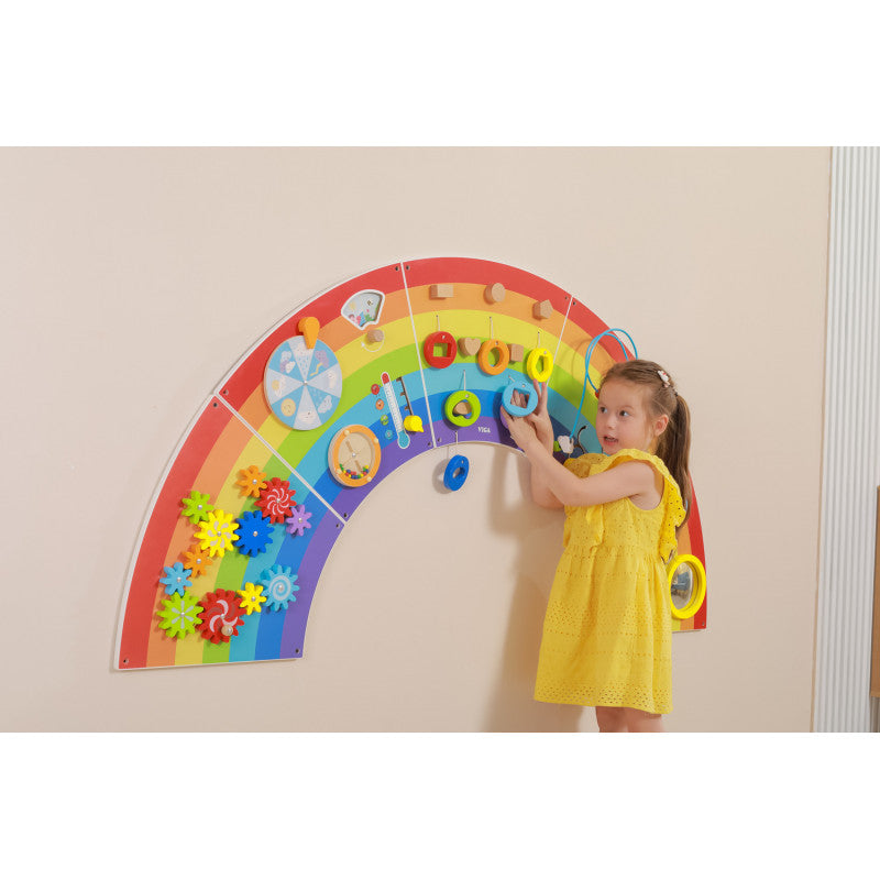 Jucarie de perete cu activitati, Curcubeu, Viga [ps:32224660-f41c-463d-9231-a3c6dc9cff4d]