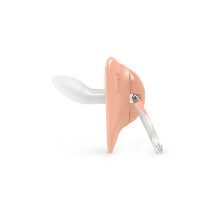 Suzetă anatomică din silicon, 2 buc 6-18 luni piersică - Imagine 3