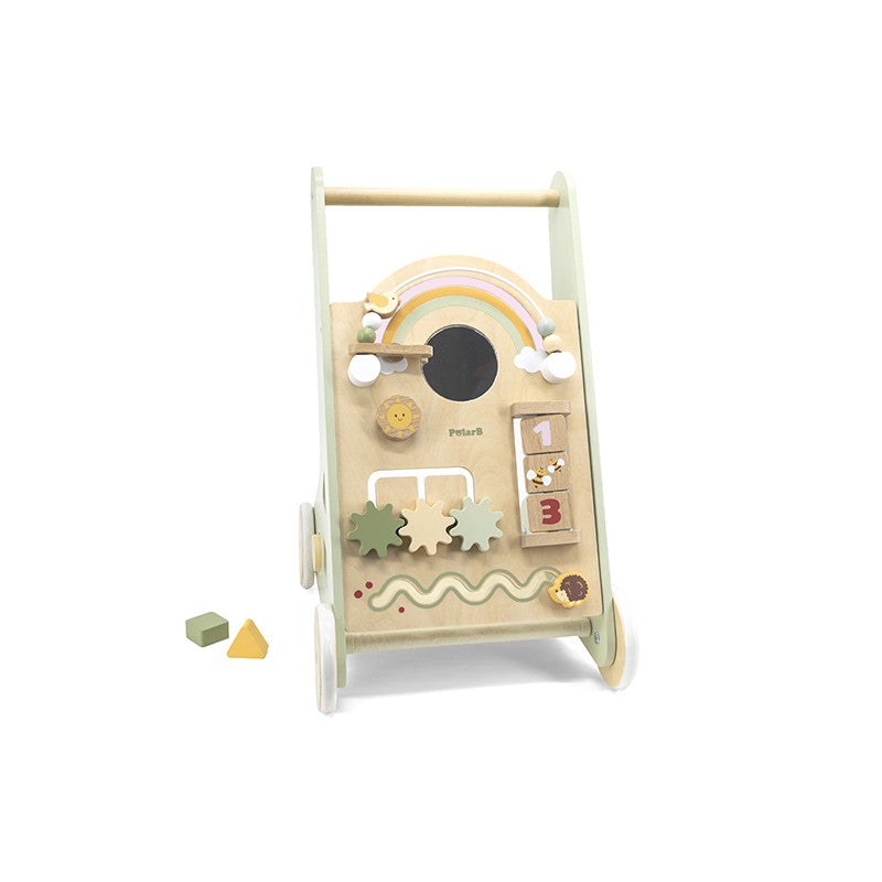 Antemergator gri cu activitati tip Montessori, PolarB, Viga - Imagine 3