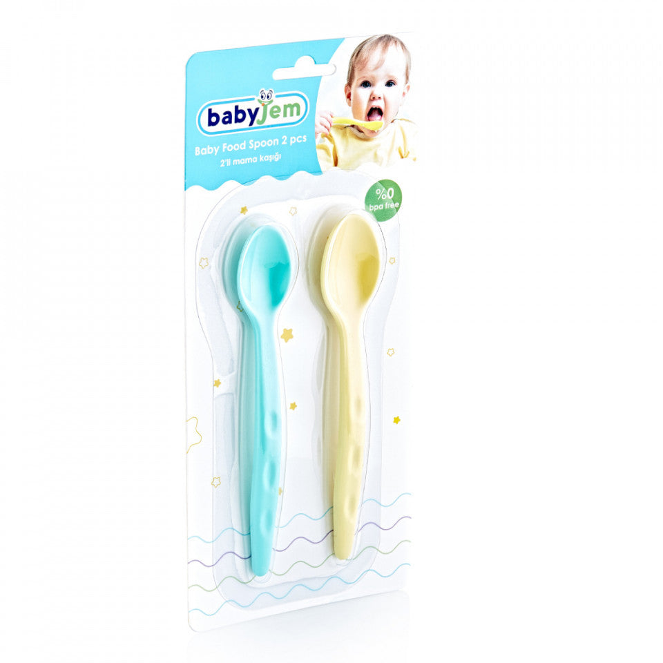 Set 2 lingurite pentru copii BabyJem (Culoare: Bleu) [ps:a2b98538-b494-4827-b271-57113e4fc534]