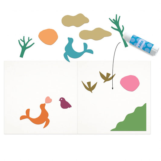 Joc creativ Little papers, Djeco - Imagine 2 [ps:92d5d08b-ca25-403d-ade0-c35e0531dd62]
