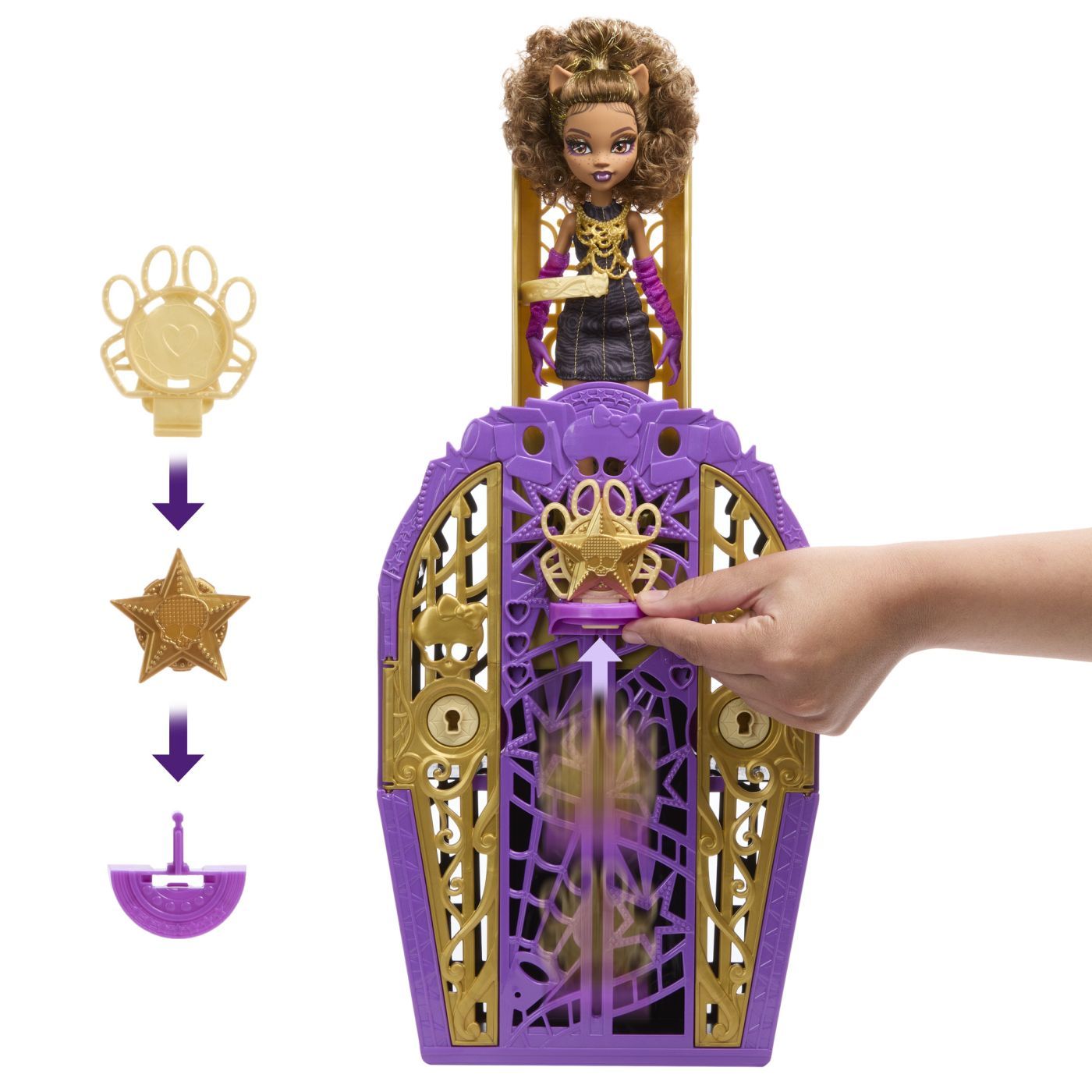 MONSTER HIGH PAPUSA CLAWDEEN WOLF CU DULAP REVELATOR SI - Imagine 5 [ps:c53e793e-8ccb-4348-88d3-016c09638631]