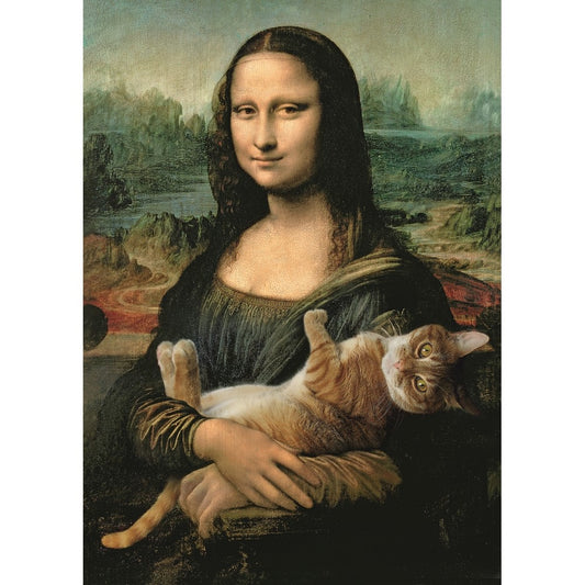 PUZZLE TREFL 500 MONALISA CU PISICA - Imagine 2 [ps:2e21e782-7463-42a9-b803-d27180971657]