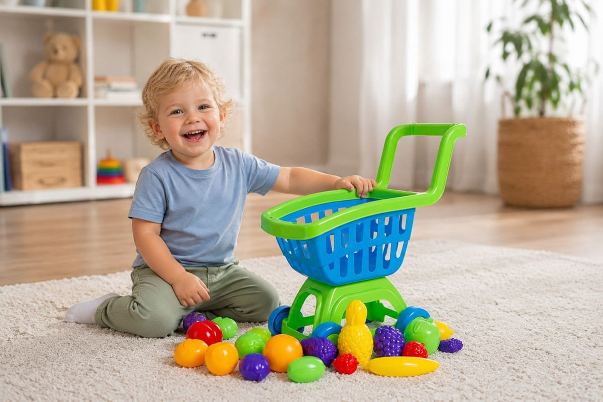 Cărucior Cumpărături cu Fructe Viva Toys - Albastru Verde - Albastru Verdeciu (3) [ps:aef8abbc-c4ba-44c5-9b18-7a006b48dd46]