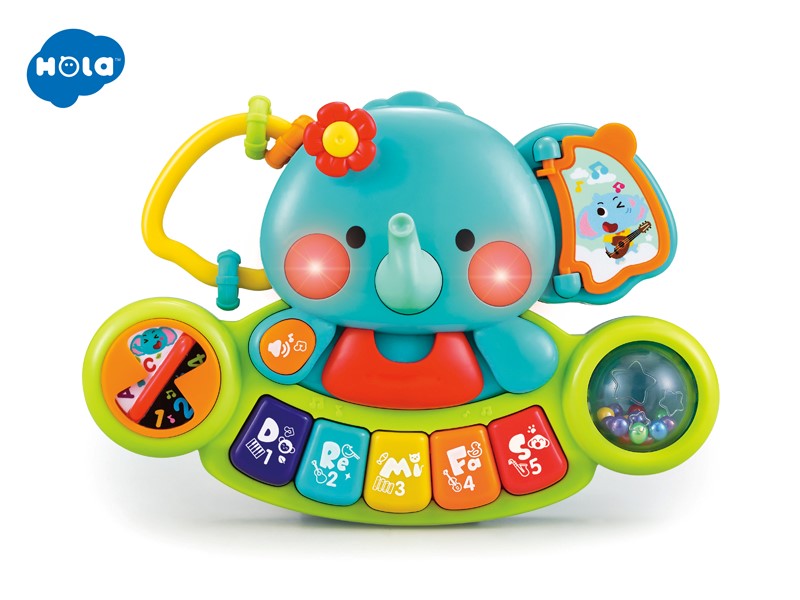 ELEFANT PIANINA MUZICALA Jucarii Bebe - Imagine 3