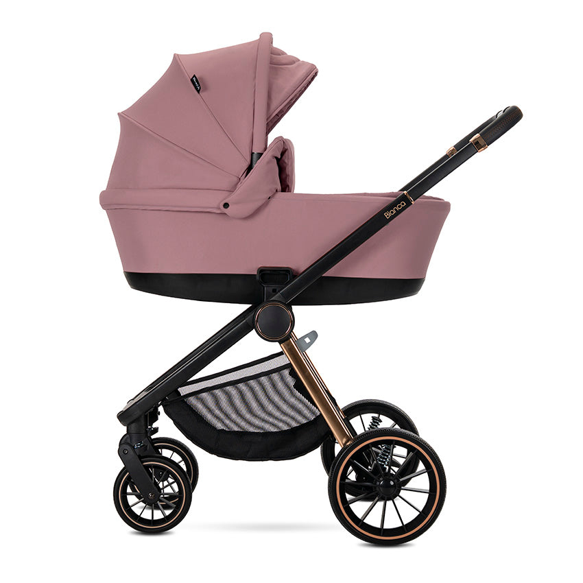 Cărucior Set 3 în 1 Lorelli Bianca, Beige, Sistem - Pink (3) [ps:a9a9a861-9fe5-42d2-ae0b-b5d8afba3c7a]